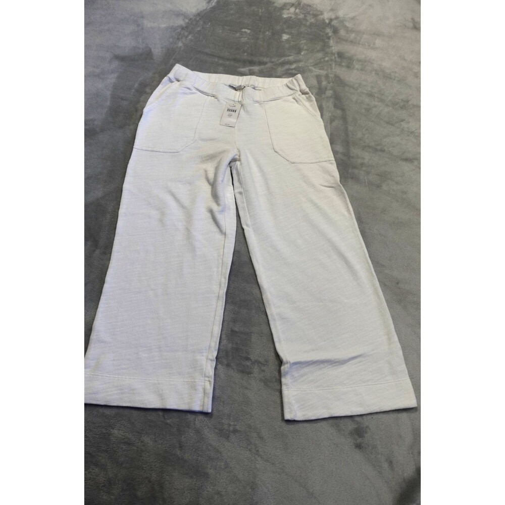 J.Jill Women's XS Petite White High Rise Angled Pocket Wide Leg Jeans NWT